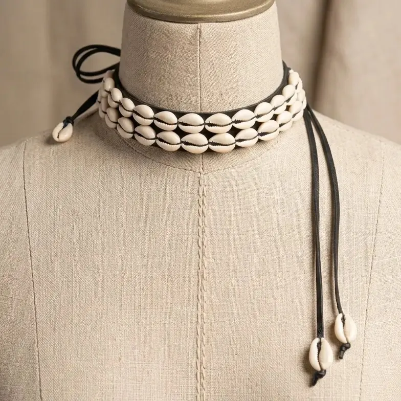 Tribal Bone and Cowry Jewelry