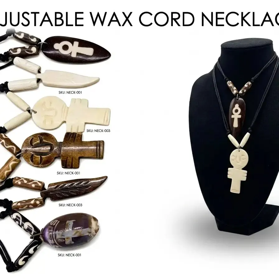 Tribal Bone and Cowry Jewelry